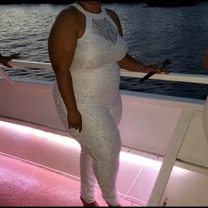 White Lace Jumpsuit